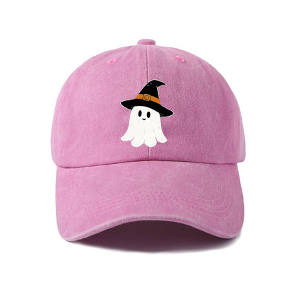 Witch Hat Ghost Graphic Baseball Cap