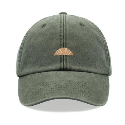 Croissant Printing Retro Baseball Caps