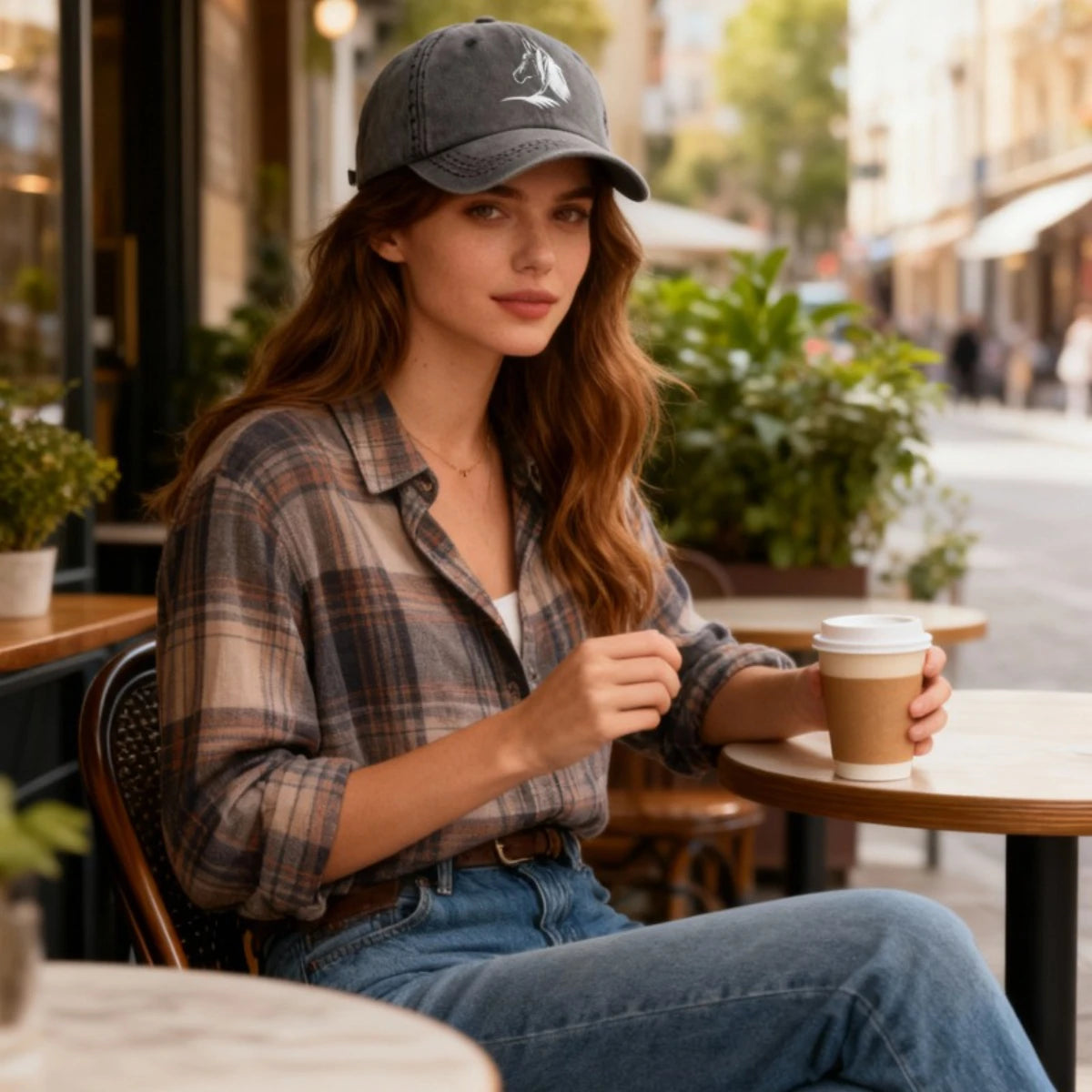 Horse Print Baseball Cap