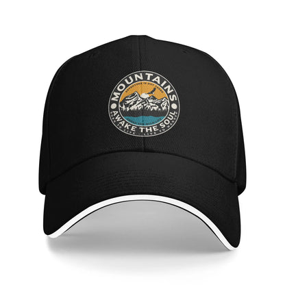 Fashion Unisex Mountain Camping Adventure Camper Baseball Cap