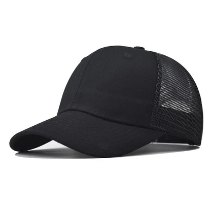 Baseball Cap Adult Net Cap Shallow Curved Eaves Hat Unisex Hip Hop Fitted Cap