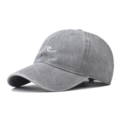 New Wave Embroidered Baseball Cap
