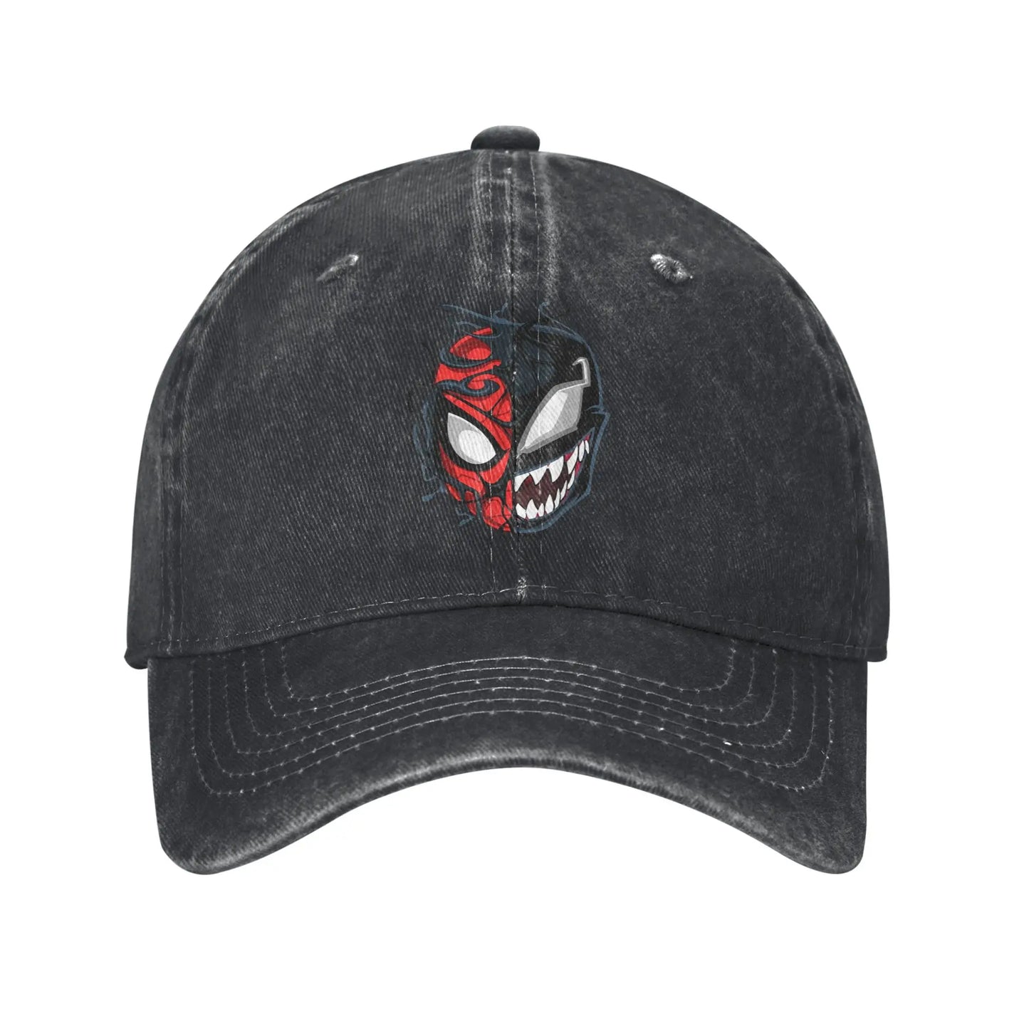 Spider-Man Venom And Carnage Split Portrait Baseball Cap