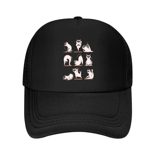 Yoga Cats Mesh Baseball Cap