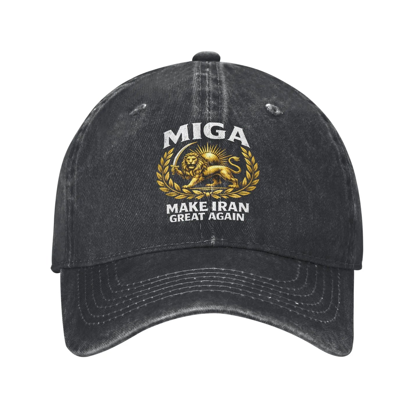 Make Iran Great Again Red Logo Casual Baseball Cap For Men Women
