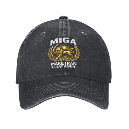 Make Iran Great Again Red Logo Casual Baseball Cap For Men Women
