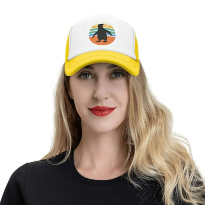 New Vintage Penguin Mesh Baseball Cap