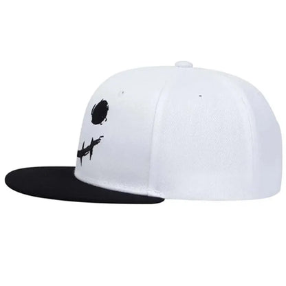 Unisex XO Smiling Face Embroidery Hip-hop Hats Snapback Caps Sunscreen Hat