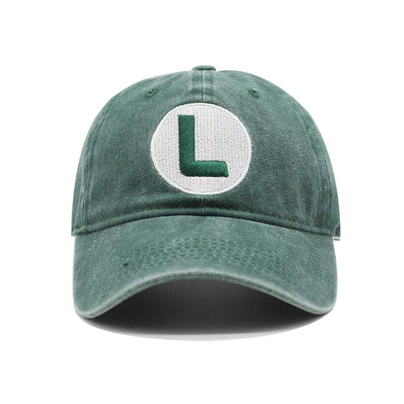 New Unisex Washed Cotton Cap Letter Embroidery Baseball Cap Men Women