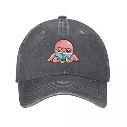 Reading Octopus Baseball Cap