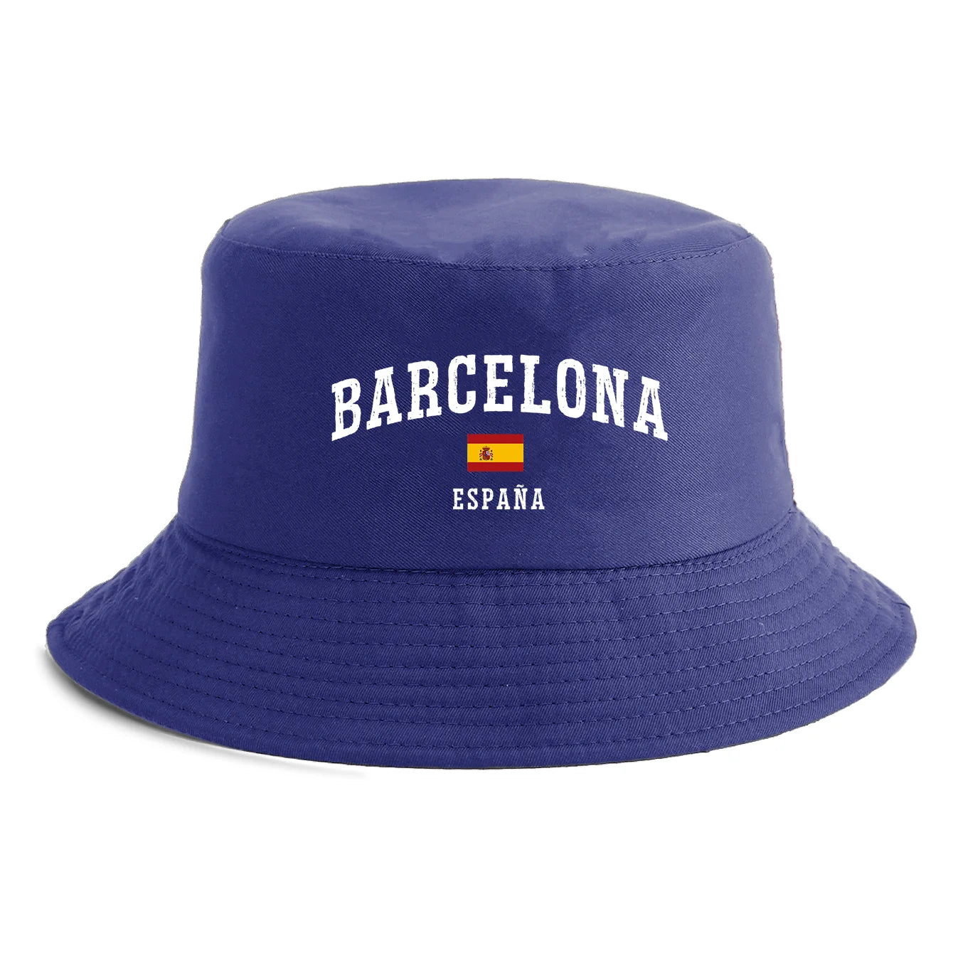 Unisex Barcelona España Flag Print Bucket Hat