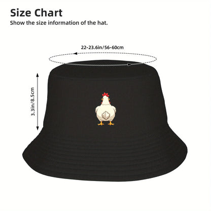 Rooster Print Fisherman Hat Is Comfortable And Versatile