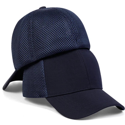Unisex Solid Color Breathable Baseball Net Caps