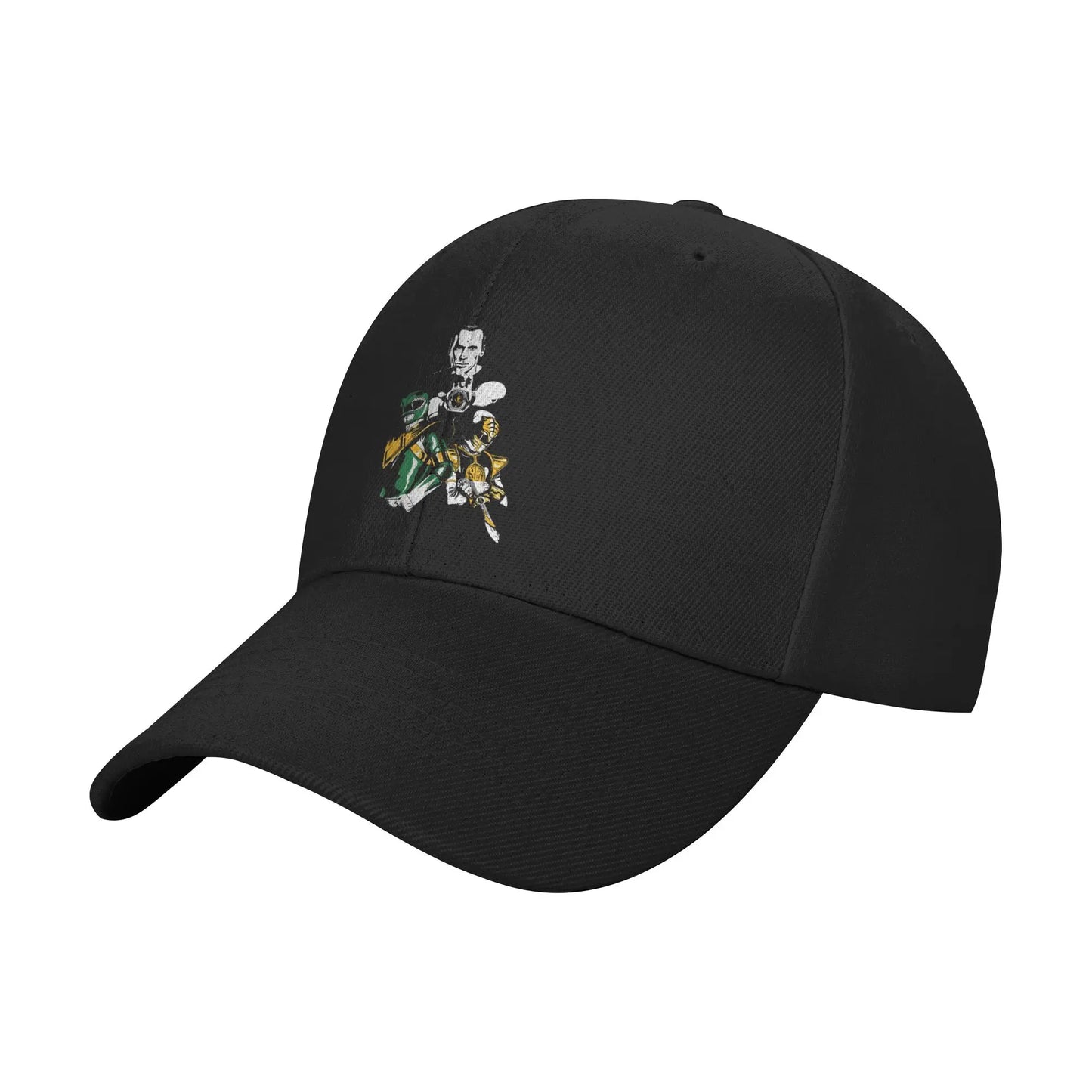 Black Power Rangers Morphin Coin Hat Baseball Caps