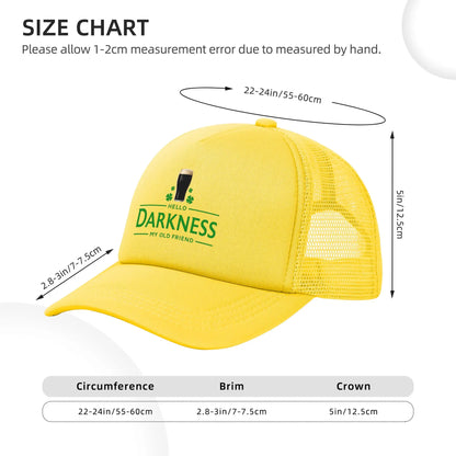Hello Darkness My Old Friend Irish Beer Baseball Caps
