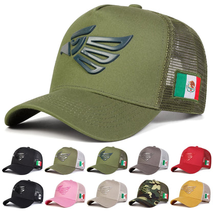 Unisex Mexican Eagle Label Baseball Net Caps