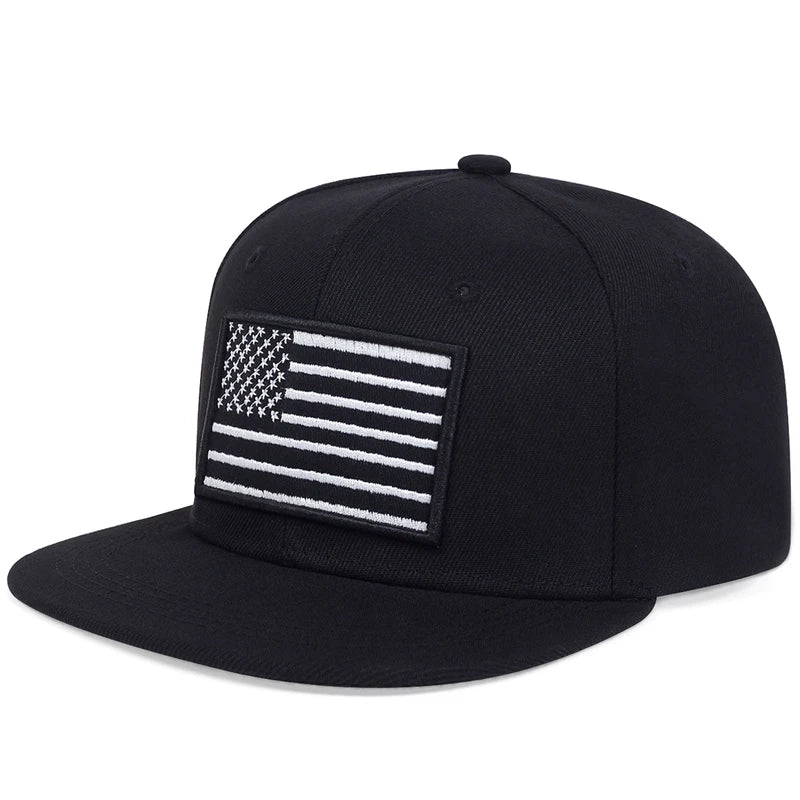 Unisex American Flag Embroidery Hip-Hop Hats Outdoorat
