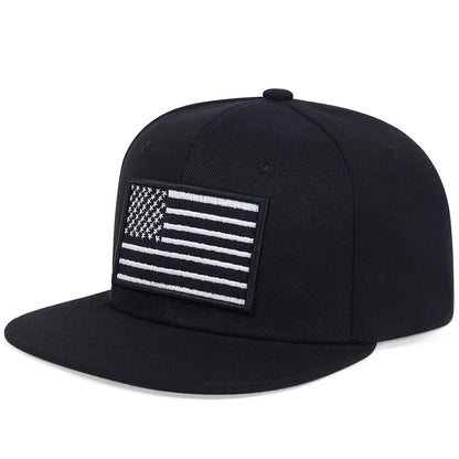 Unisex American Flag Embroidery Hip-Hop Hats Outdoorat