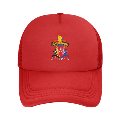 Gold Zeo Power Rangers Mesh Baseball Caps