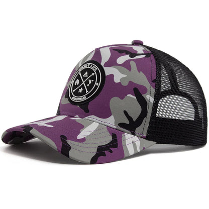 Summer Mesh Colorful camouflage Baseball Cap