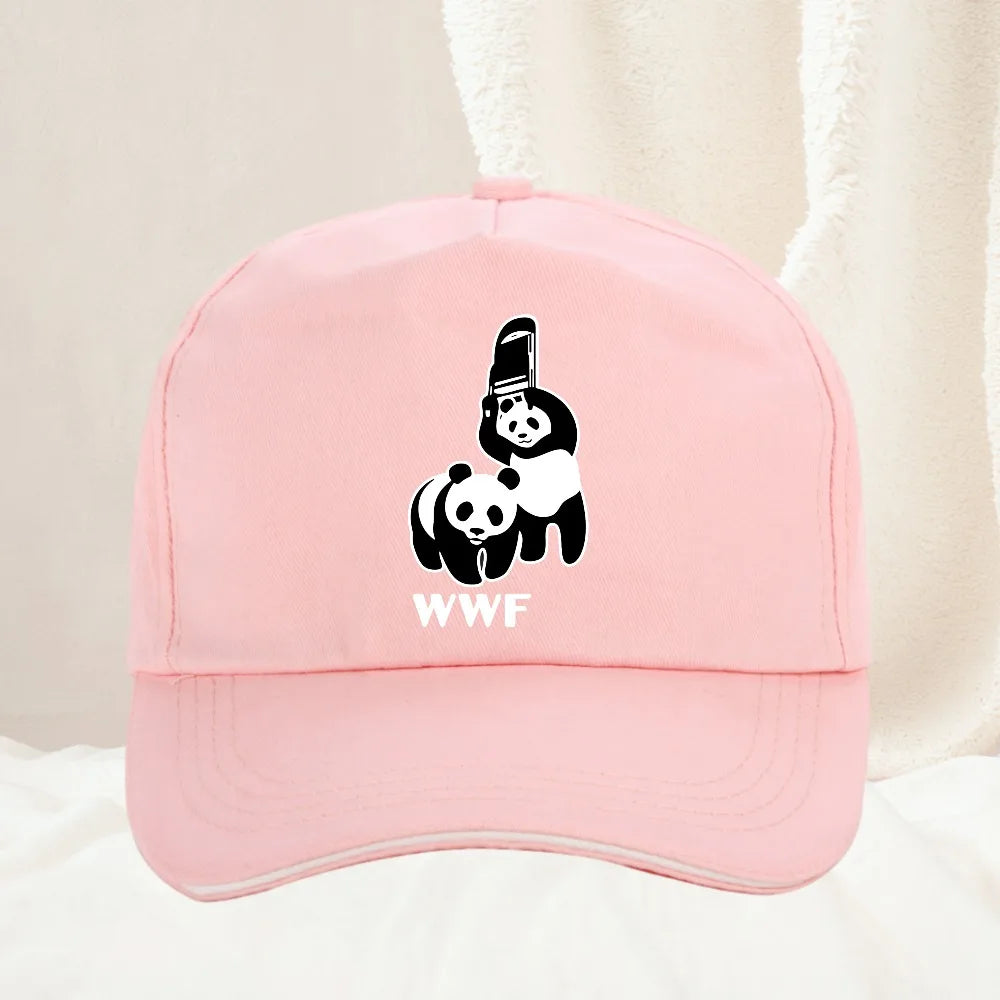 Retro WWF Panda Bear Baseball Cap