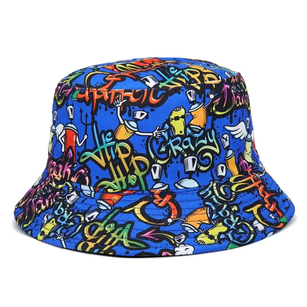 Summer Sun Hat Reversible Yellow Duck Bucket Hat
