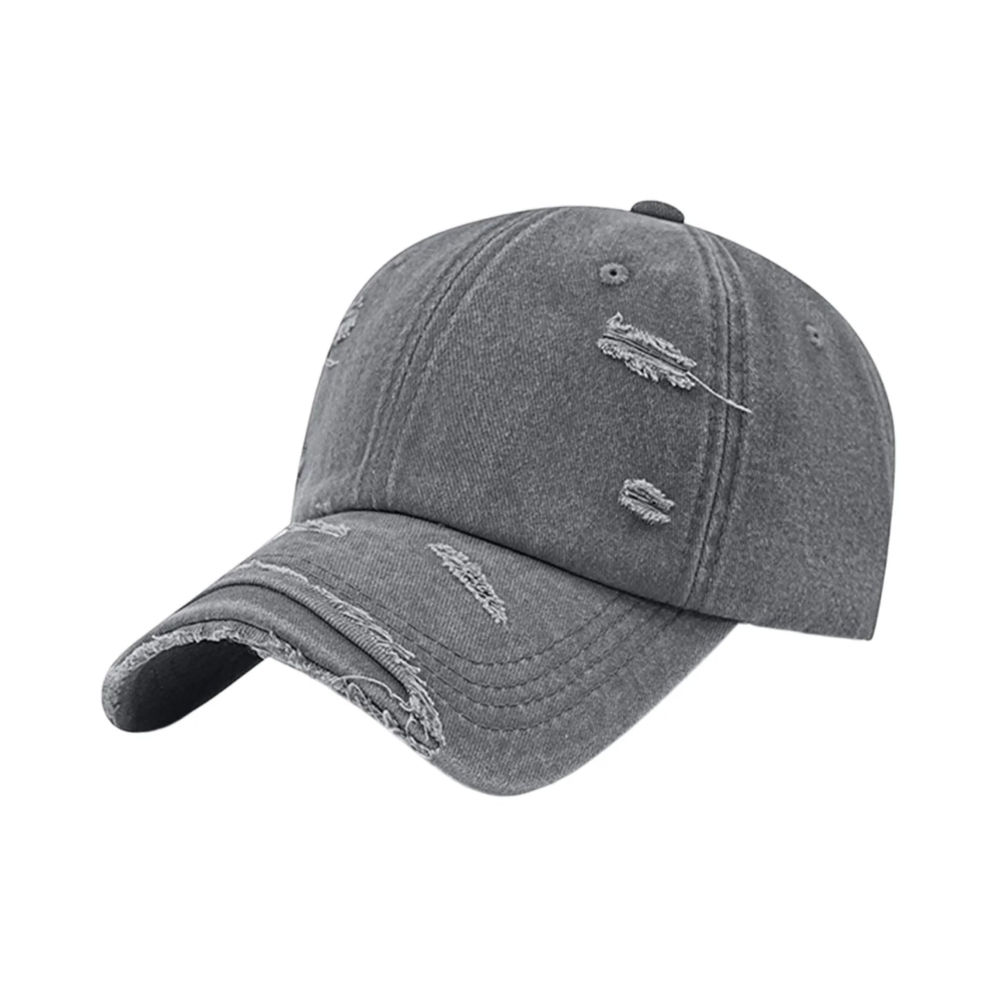 Distressed Vintage Washed Cotton Breathable Lightweight Baseball Cap