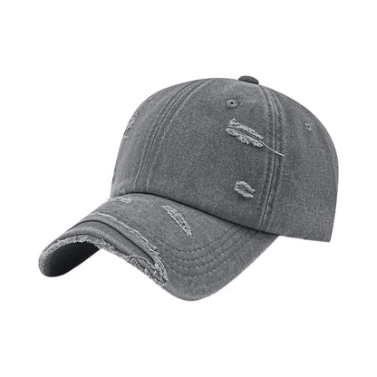 Distressed Vintage Washed Cotton Breathable Lightweight Baseball Cap