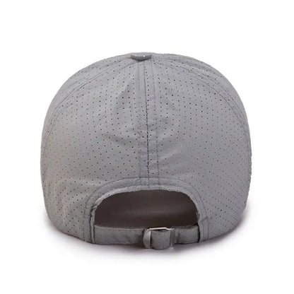 Quick Dry Baseball Cap Outdoor Sports Mesh Breathable Hat For Men
