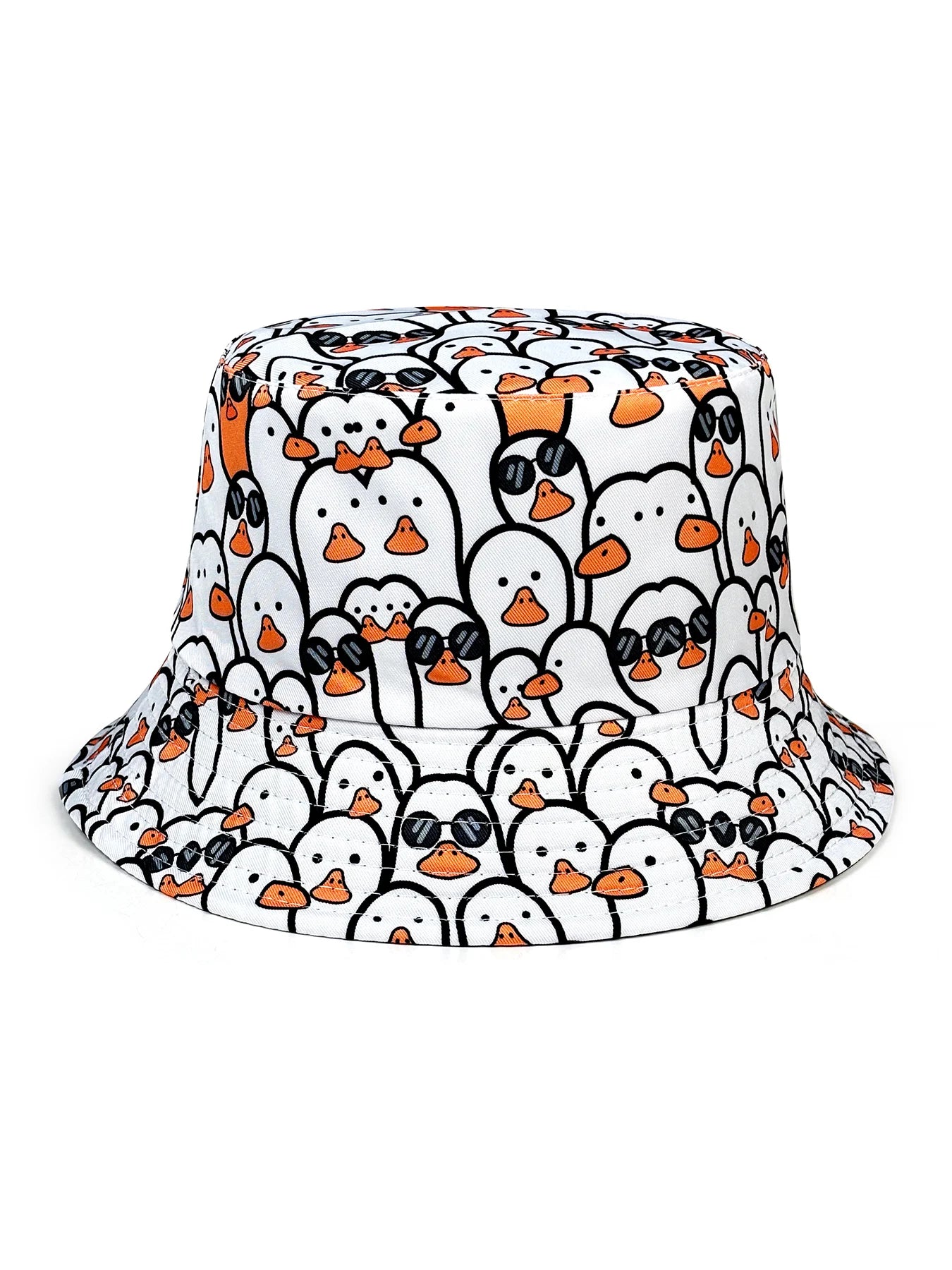 Fashionable Little White Goose Bucket Hat