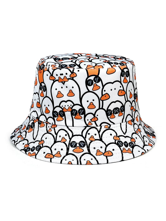 Fashionable Little White Goose Bucket Hat