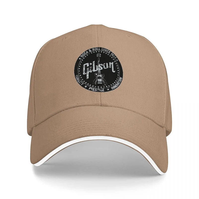Gibson Logo Black Baseball Cap