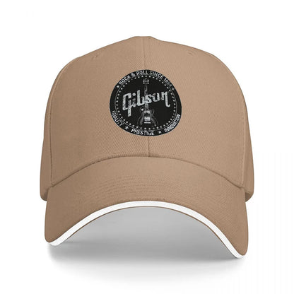 Gibson Logo Black Baseball Cap
