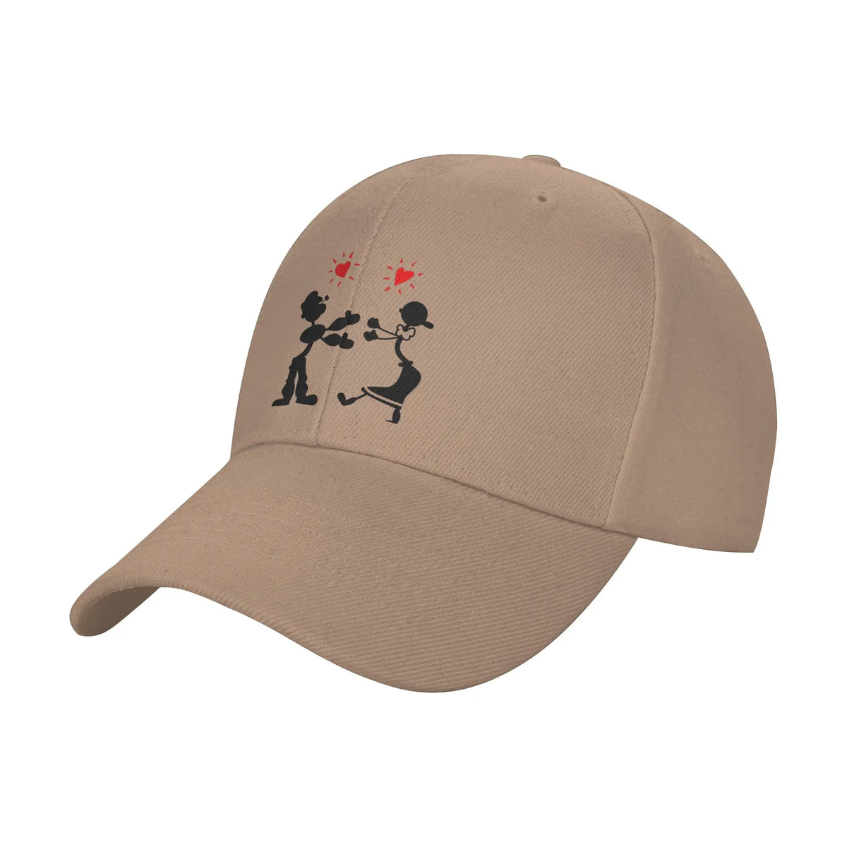 Fashion Popeyes And Olive Oyl Curved Brim Baseball Cap