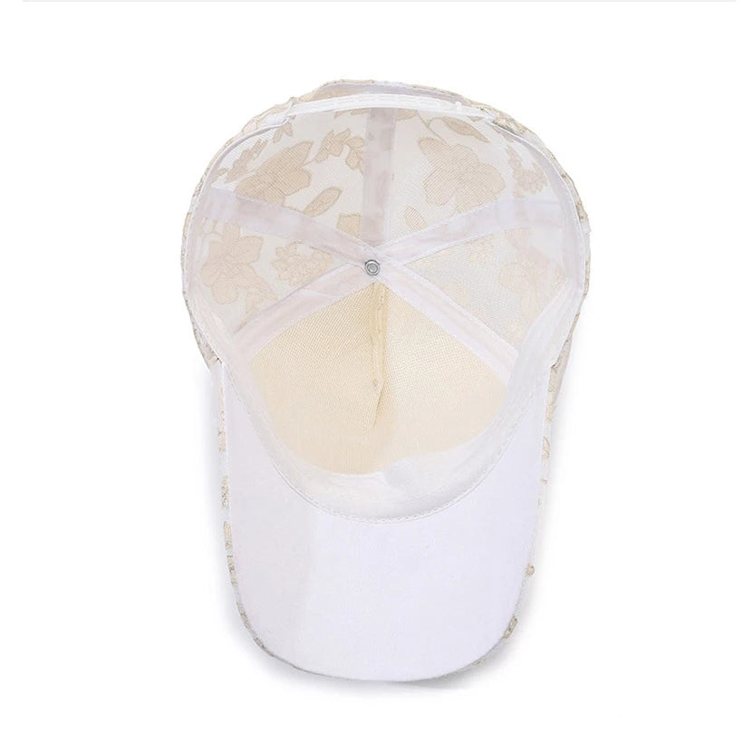 Lightweight Lace Sun Hat Uv Protection Baseball Cap
