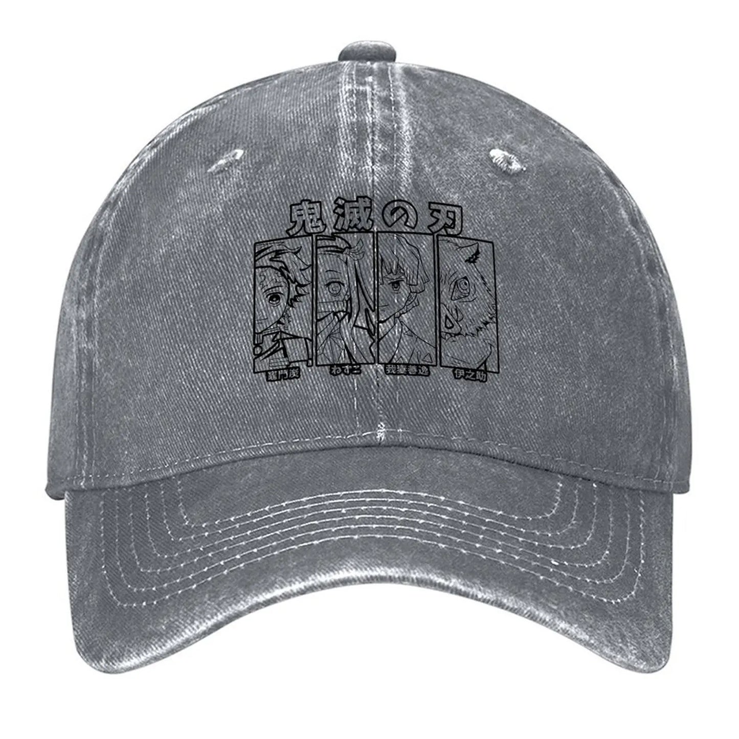 Anime Slayer Team Demon Anime Tees Sticker Manga T-Shirt Baseball Cap