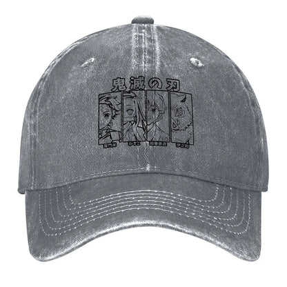 Anime Slayer Team Demon Anime Tees Sticker Manga T-Shirt Baseball Cap