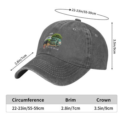 Trash Truck Animation Trash Truck Netflix Denim Cap Casual Baseball Caps