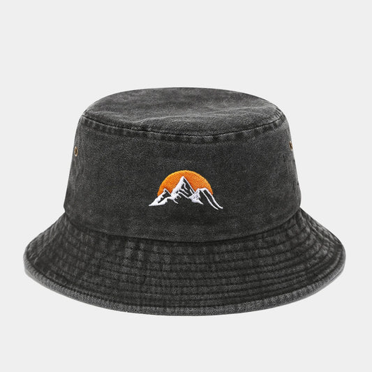 “Sunrise” Fashionable Embroidered Bucket Hat Fisherman Hat And Sun Hat