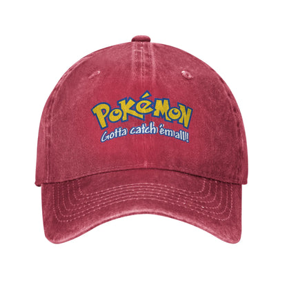 Pokemon Logo Cap Pikachu Funny Baseball Cap