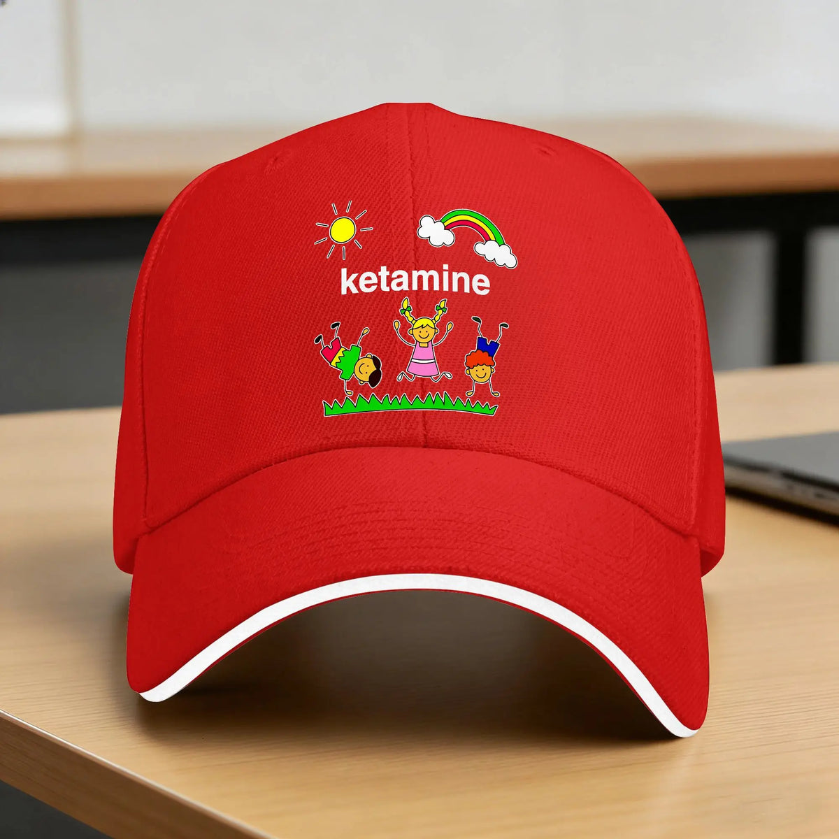 Baseball Cap Rainbow Ketamine Horses