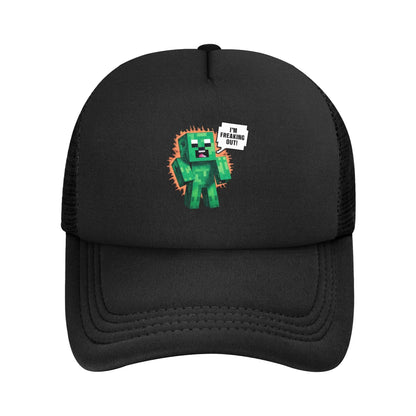 Unisex Creepers mob sticker Trucker Cap Mesh Baseball Cap