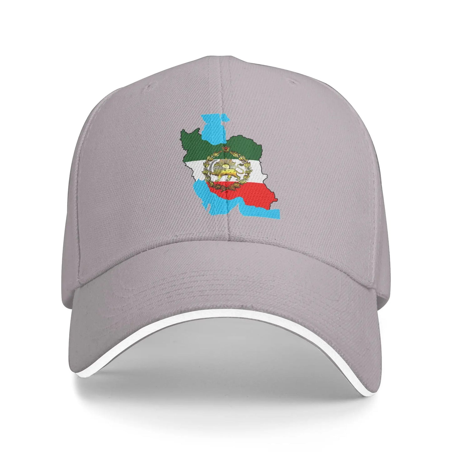 Iran Flag With A Golden Lion Sun Baseball Cap Summer Women Men
