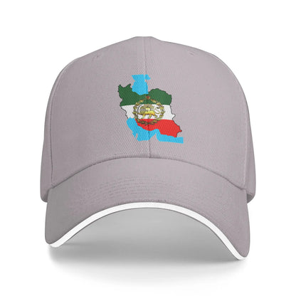 Iran Flag With A Golden Lion Sun Baseball Cap Summer Women Men