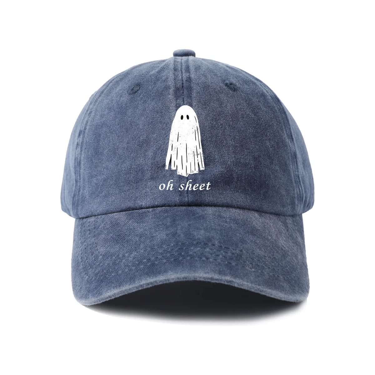 Funny Oh Sheet Ghost Graphic Baseball Cap