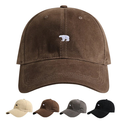 Polar Bear Embroidery Hip Hop Hat Baseball Cap