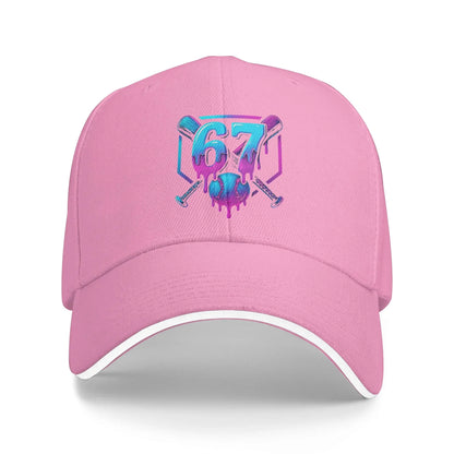 Six Seven Brainrot 67 Meme Baseball Caps