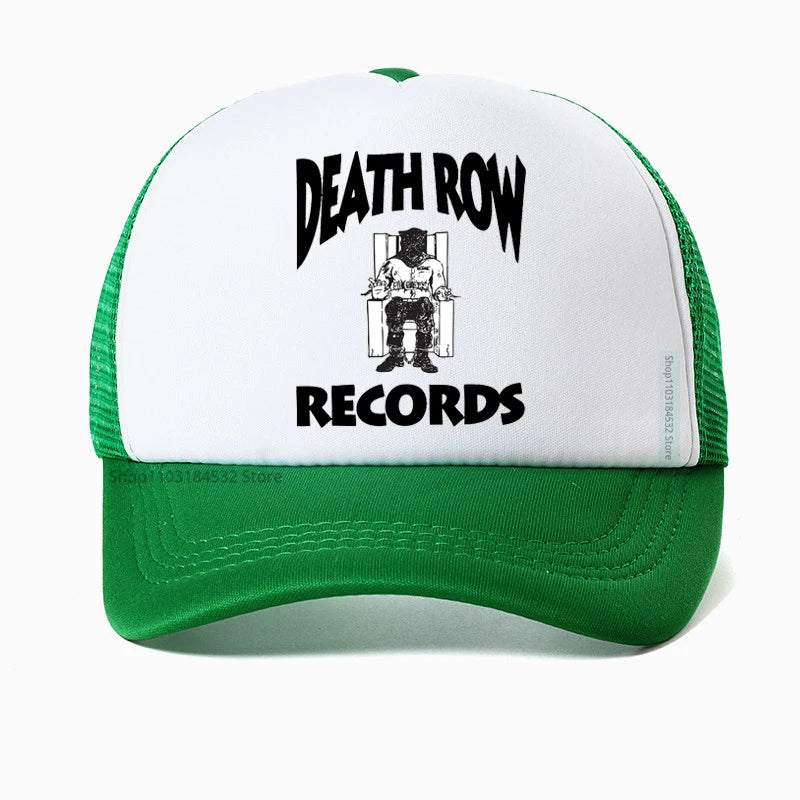 Funny Golf Hat Death Row Records White Baseball Cap