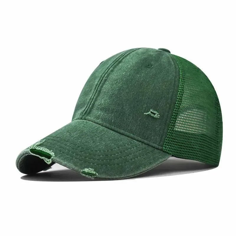 Baseball Cap Made Old Ripped Light Board Caps Men Women