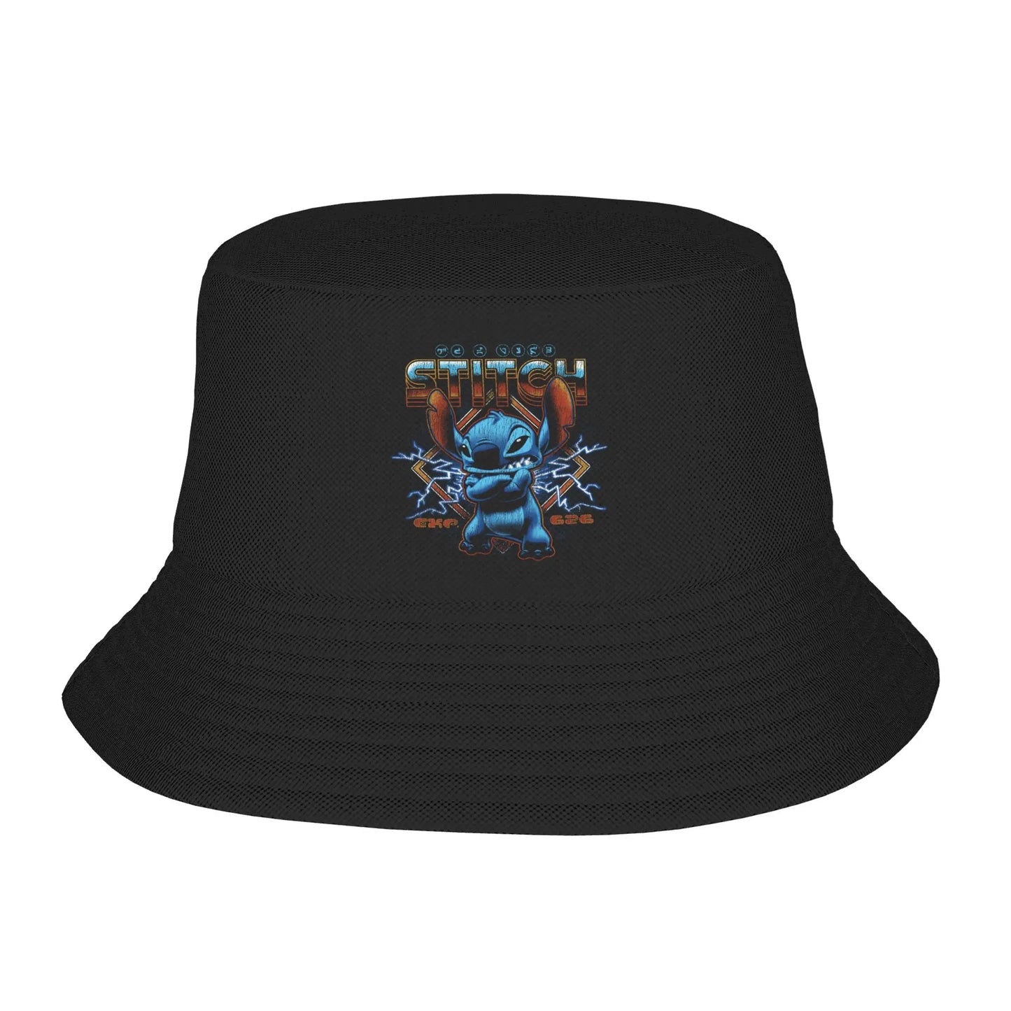 Unisex Bucket Hat Lilo & Stitch Vocation Getaway Headwear Fisherman Hats Cartoon Panama Hat